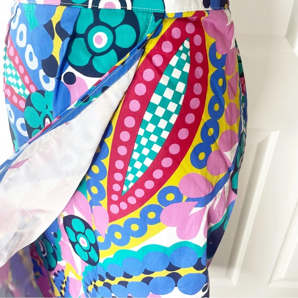 J. Crew Tie-back tulip skirt in Ratti® kaleidoscope floral (00) - Picture 8 of 10